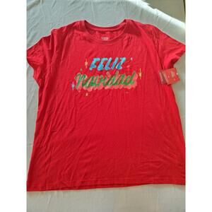 Women's Holiday Feliz Navidad Matching Family  T-ShirtWondershop Red XXL